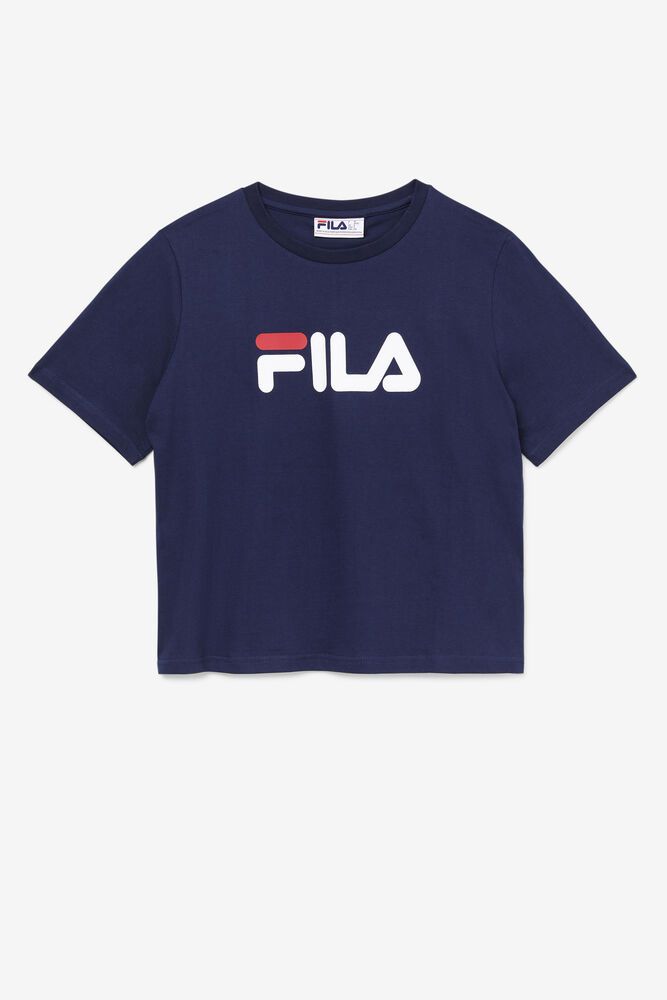 Fila T-Shirt Womens Navy Miss Eagle - Ireland 86157-ZJBD